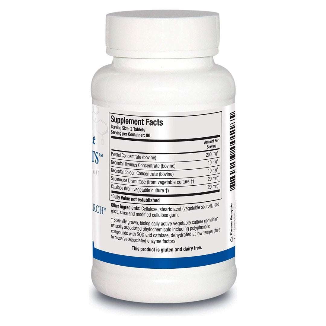 Biotics Research Cytozyme Parotid-TS 180 Tablets - Supplement Facts panel