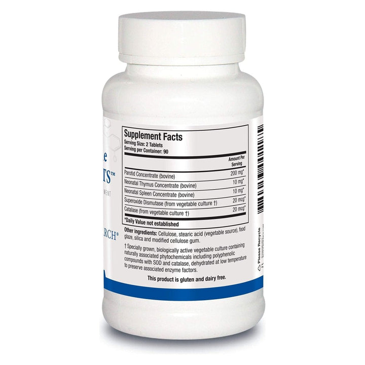 Biotics Research Cytozyme Parotid-TS 180 Tablets - Supplement Facts panel