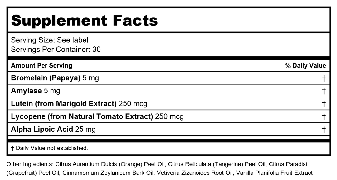 Now Essential Oils Sugar Plum Oil Blend 1oz - 7955 - Supplement Facts panel