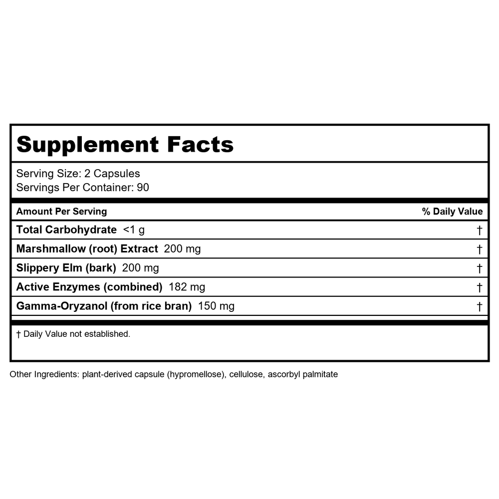 Nature's Way Enzymatic Therapy Acid-A-Cal 100 Capsules - Supplement Facts panel