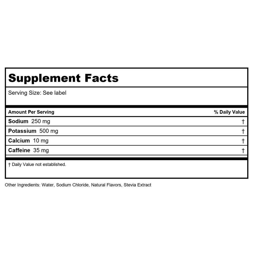 Gnarly Nutrition - Hydrate Sports Drink Mix Orange Pineapple - 400 Gram(s) - Supplement Facts panel
