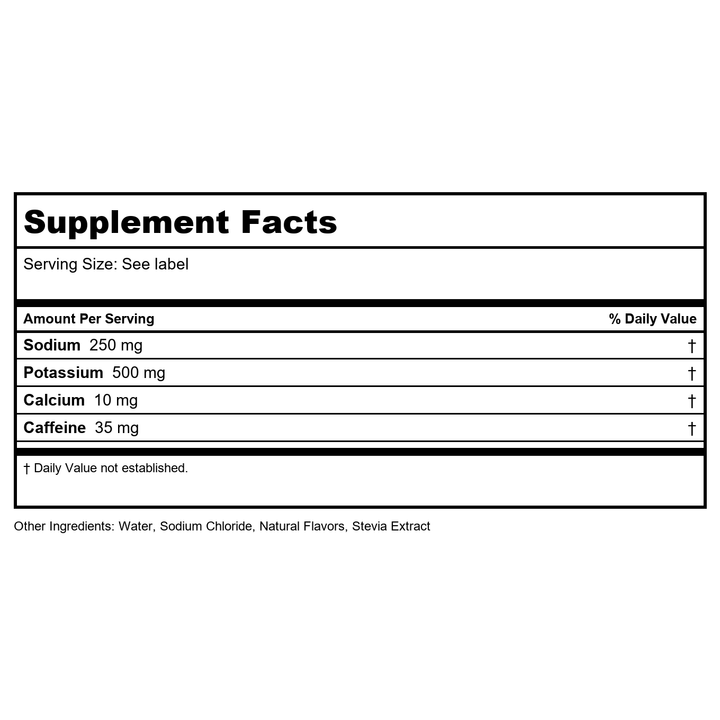 Gnarly Nutrition - Hydrate Sports Drink Mix Orange Pineapple - 400 Gram(s) - Supplement Facts panel