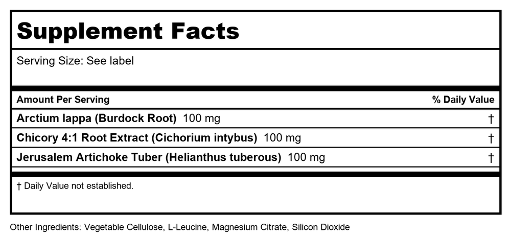 D'Adamo Polyflora Probiotic Type A 120 Vcaps - 2 Pack - Supplement Facts panel