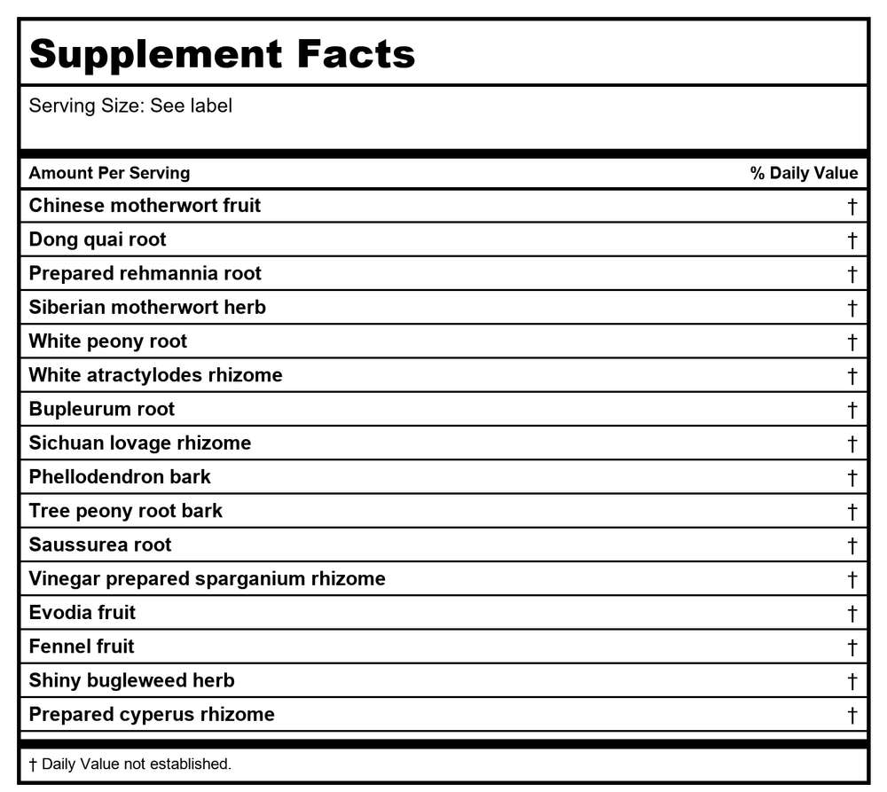 Kan Herb Sage Solutions Got Rhythm 4 Ounce - Supplement Facts panel