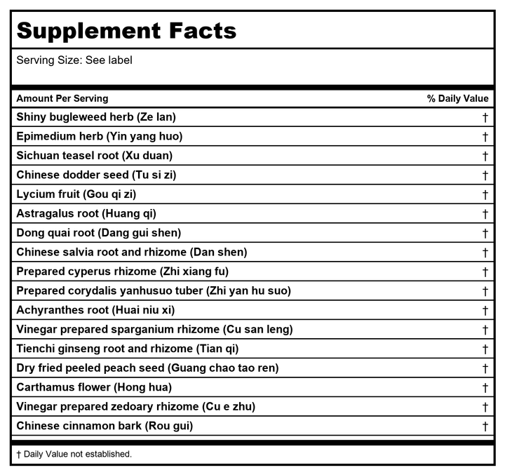 Kan Jade Woman Herbals Jade Disperse 2 - 300 Tablets - Supplement Facts panel