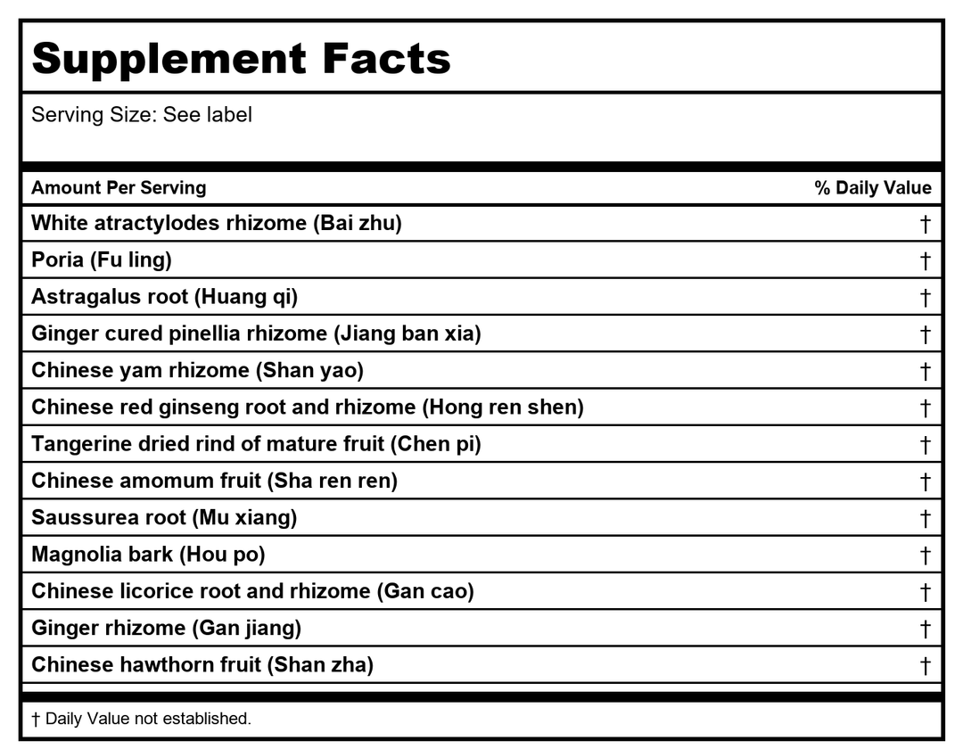 Kan Herbals Prosperous Farmer 300 Tablets - Supplement Facts panel