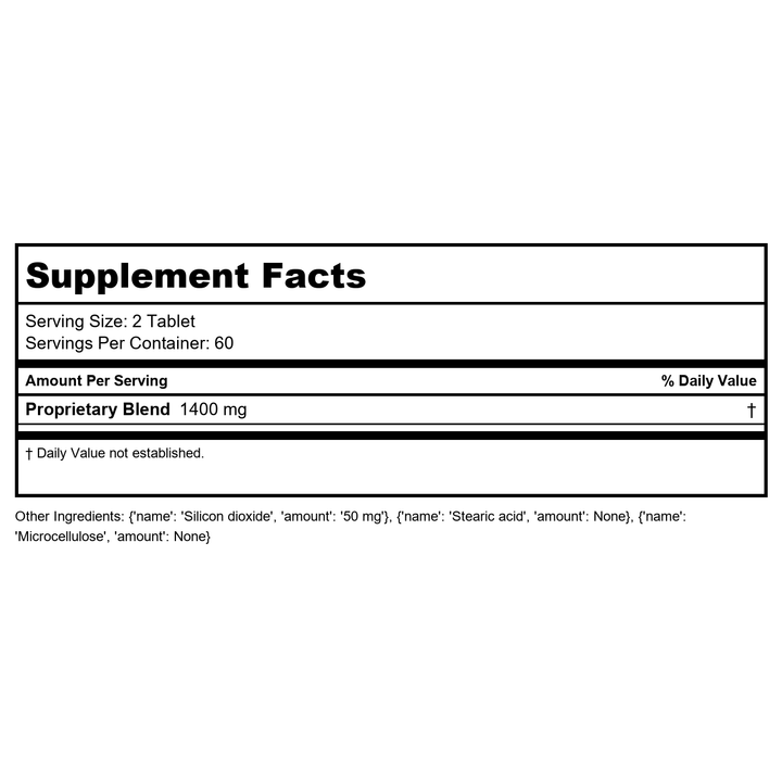 Kan Herbals Temper Fire 2 Ounce - Supplement Facts panel