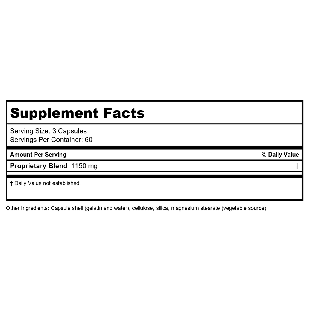Biotics Research Kapparest 180 Capsules - 2 Pack - Supplement Facts panel