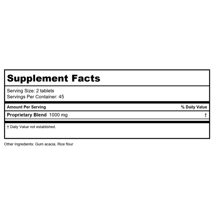 Banyan Botanicals I Sleep Soundly 90 Tablets - Supplement Facts panel