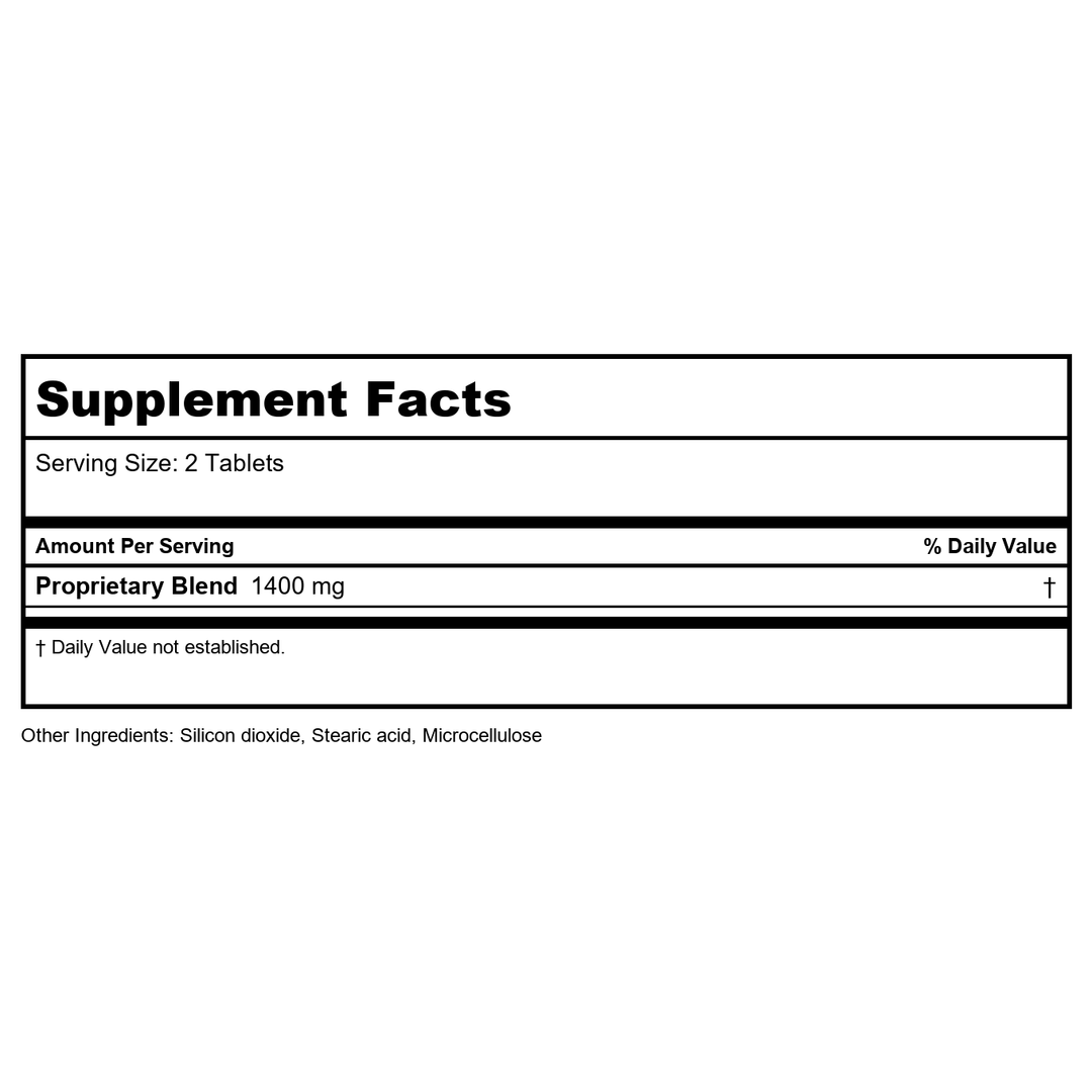 Kan Herbals Quiet Contemplative 300 Tablets - Supplement Facts panel