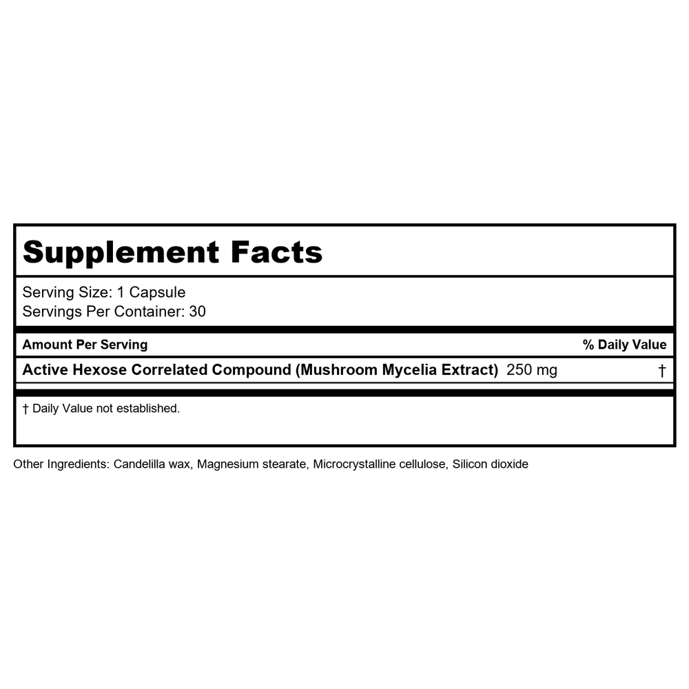 American BioSciences NK-9 30 Capsules - Supplement Facts panel