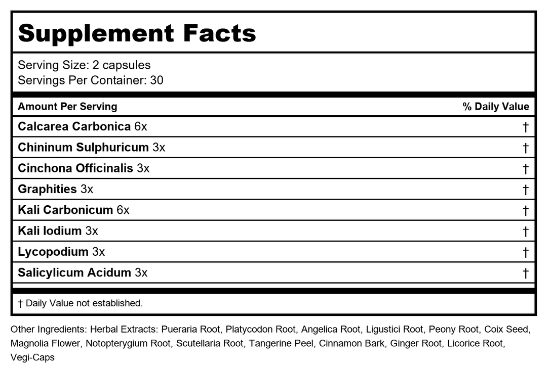 CLEAR PRODUCTS CLEAR TINNITUS, 60 CAP (4 Pack) - Supplement Facts panel