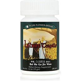 Plum Flower Lilium Teapills - Bai He Gu Jin Wan by MayWay - Supplement Facts panel
