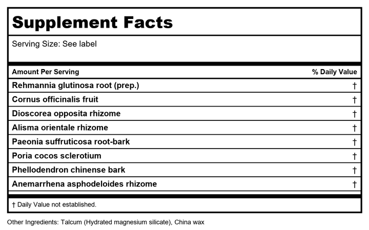 Plum Flower Menopause Support by MayWay - Supplement Facts panel