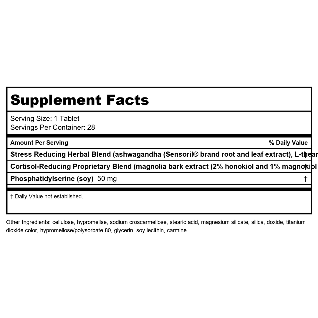 Enzymatic Therapy Sleep Tonight!? 28 tabs ( Multi-Pack) - Supplement Facts panel