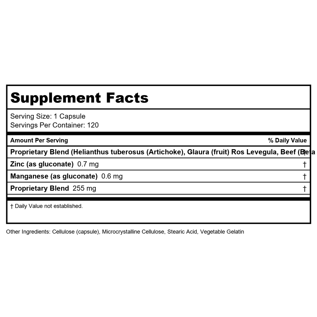 nutri-west Total Probiotics 120 Capsules, 2.4 Ounce - Supplement Facts panel