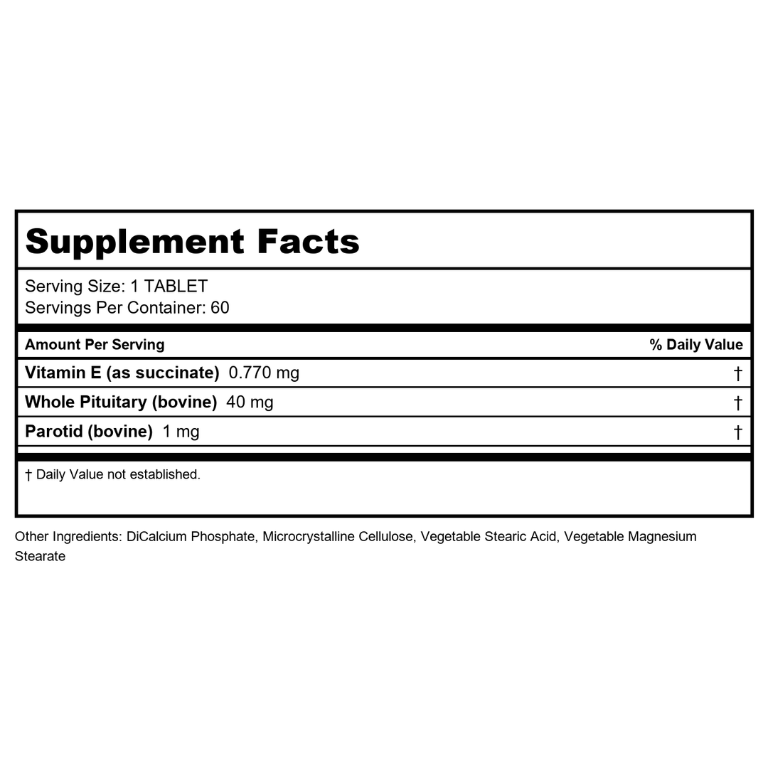 Nutri-West - Pineal-Lyph 40 Tablets by Nutri-West - Supplement Facts panel