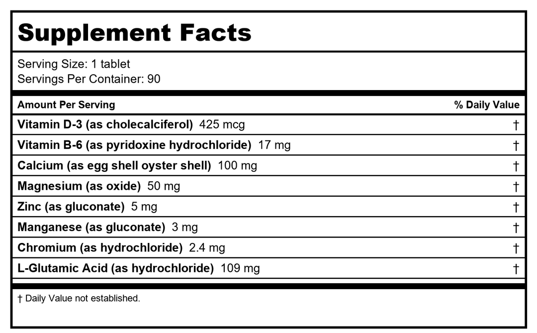 Nutri-West - Trace MIN Plus - 90 by Nutri-West - Supplement Facts panel