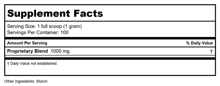 Sun Ten - Fennel &amp; CARDAMON Formula an Zhong San 196 Concentrated Granules 100g by Baicao - Supplement Facts panel