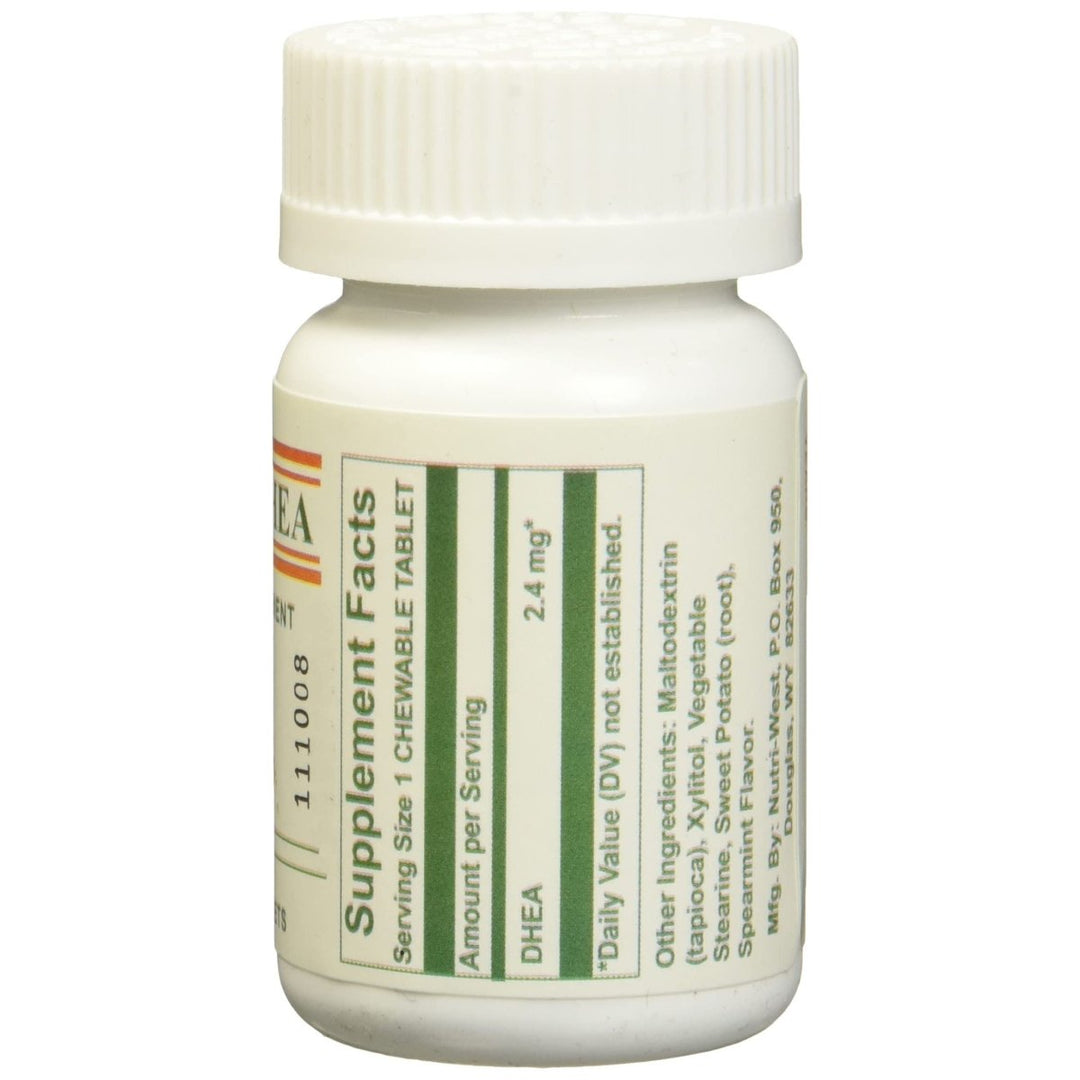 Nutri-West - Total DHEA - 90 - Supplement Facts panel