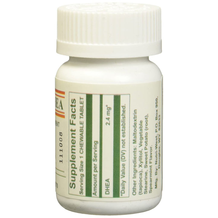 Nutri-West - Total DHEA - 90 - Supplement Facts panel