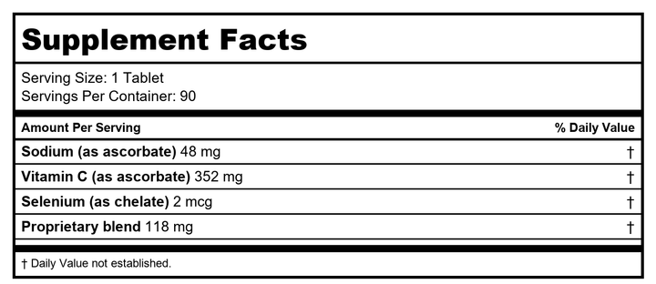 Nutri-West - Spore-X 90 Tablets by Nutri-West - Supplement Facts panel