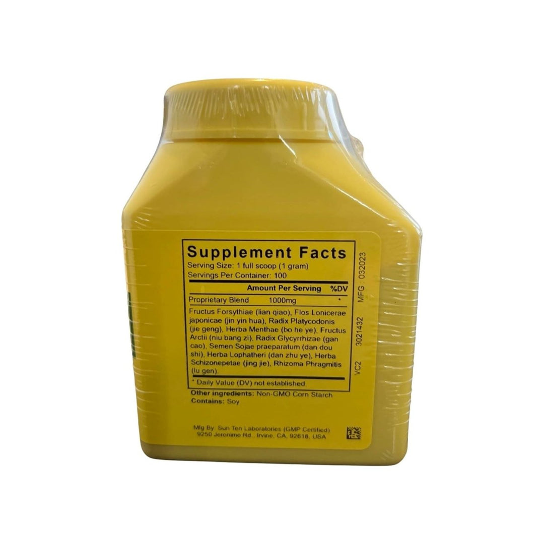 Sun Ten - Lonicera &amp; Forsythia Formula Granules/Yin Qiao San/??? - Supplement Facts panel