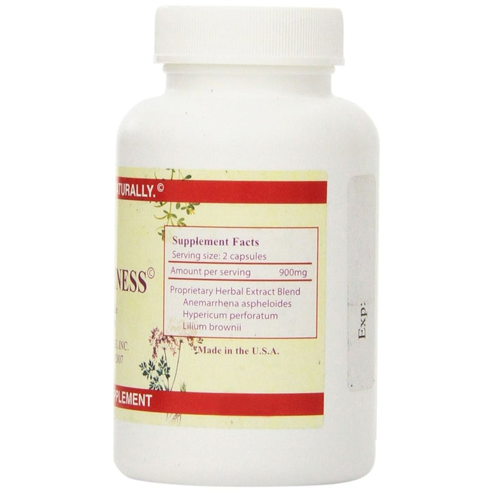 Chi Enterprise Chi Happiness - 120 caps,450mg capsules - Supplement Facts panel