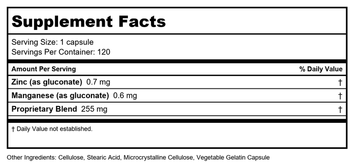 Nutri-West - TOTAL PROBIOTICS - 120 (Pack of 2) - Supplement Facts panel