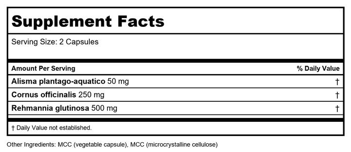 Chi Enterprise - Jujuchi 120 Capsules - Supplement Facts panel