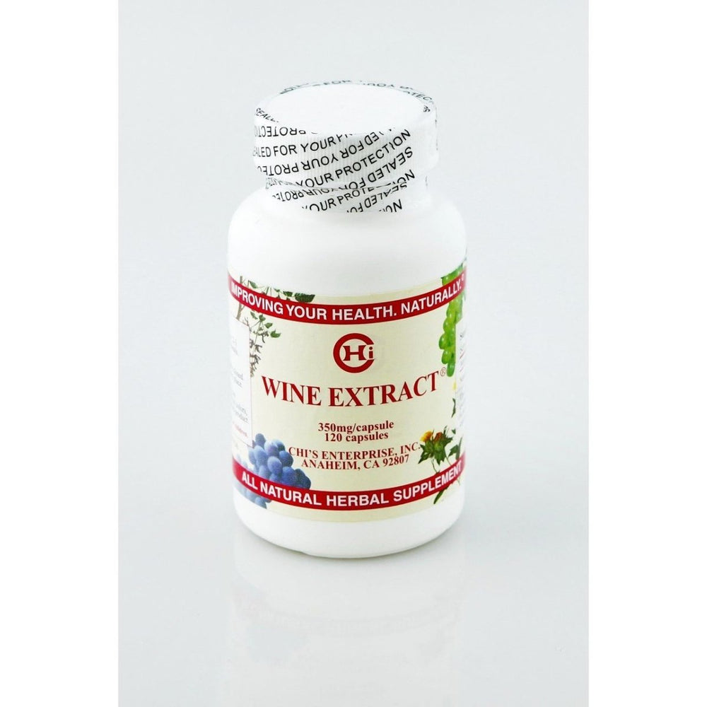 Chi's Enterprise Wine Extract 120 caps - Supplement Facts panel