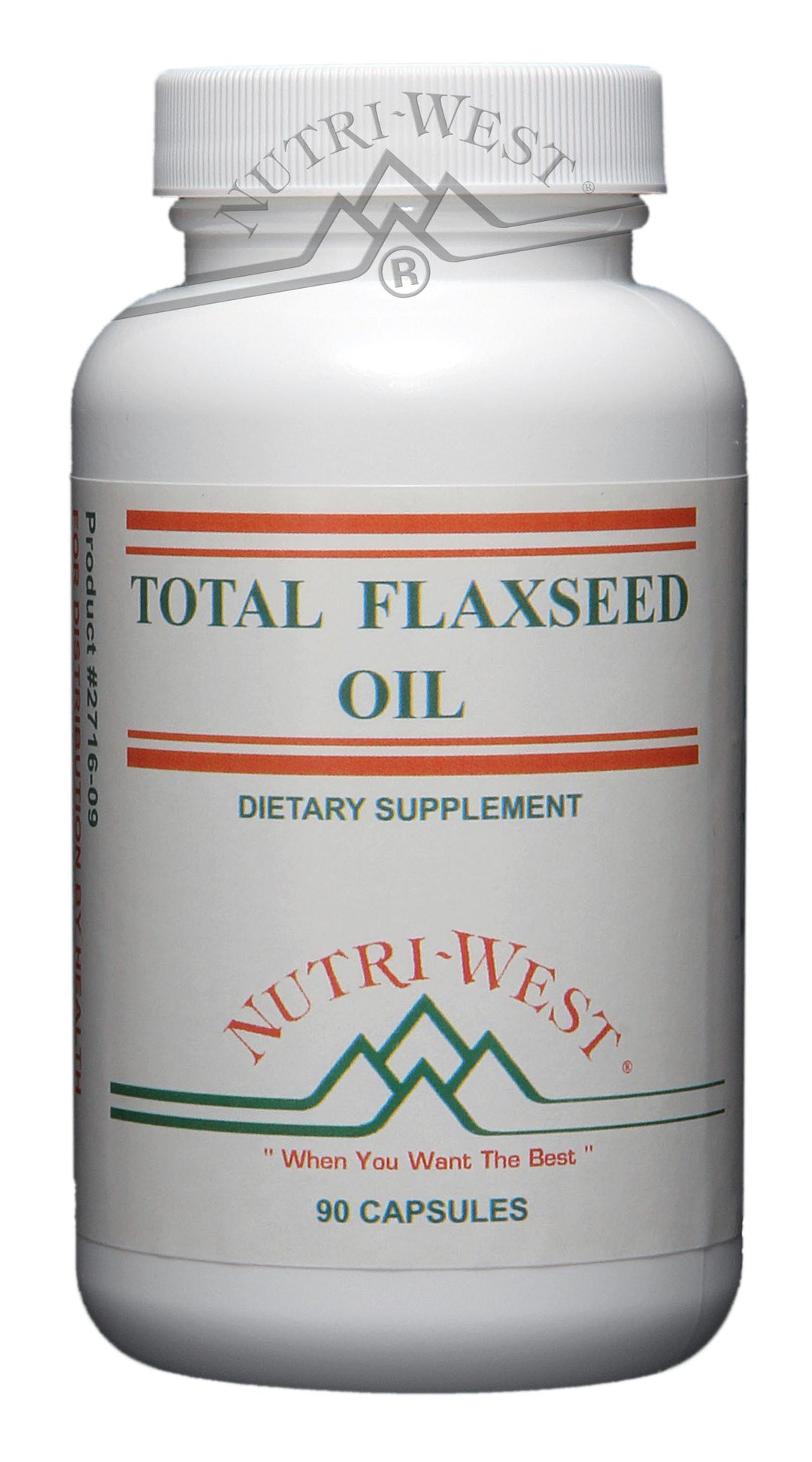 Nutri-West - Total Flaxseed Oil - 90 by Nutri-West - Supplement Facts panel