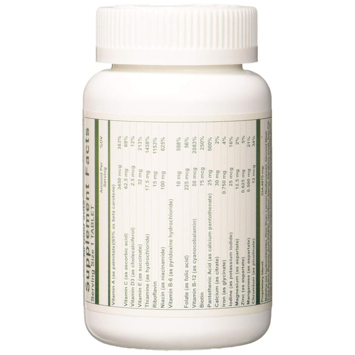 Nutri-West - MULTIBALANCE for MEN - 120 by Nutri-West - Supplement Facts panel
