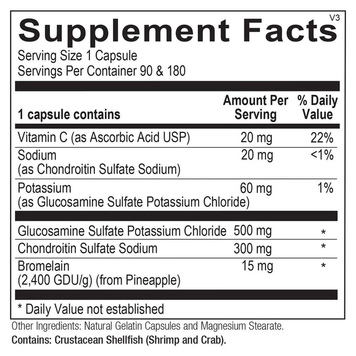 5A Chondro-FLX (90ct) - Supplement Facts panel