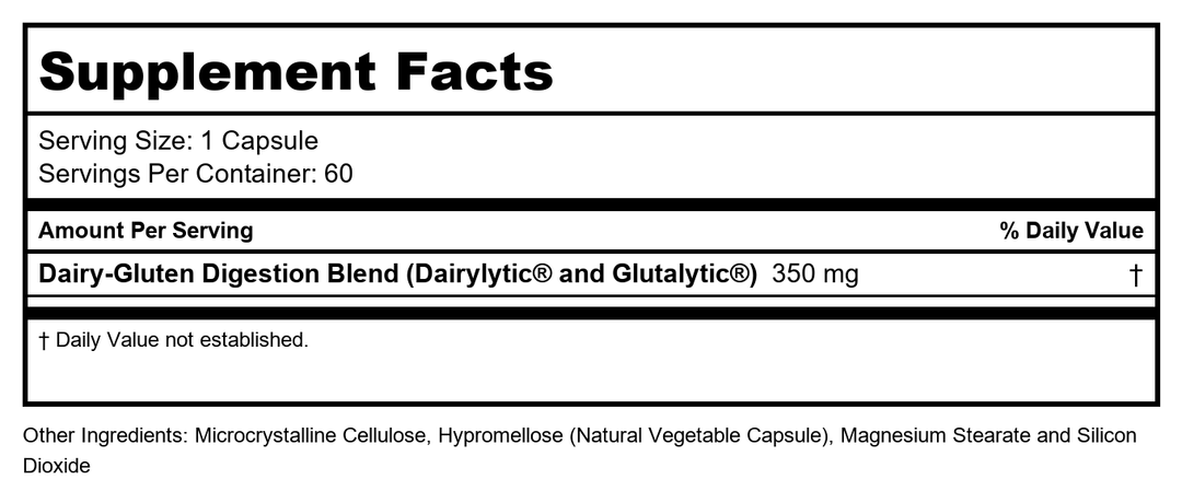 DG Protect 60ct - Supplement Facts panel