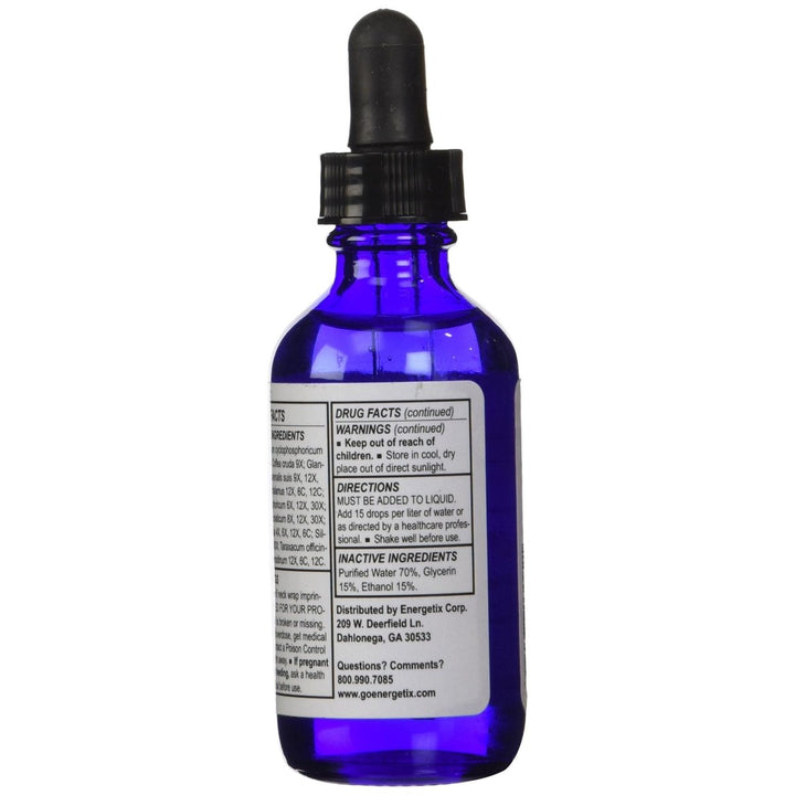 ReHydration - 2 fl. oz (59.1 ml) by Energetix - Supplement Facts panel