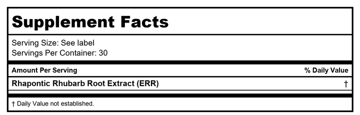 Ortho Molecular RHUBESTRYN - Supplement Facts panel