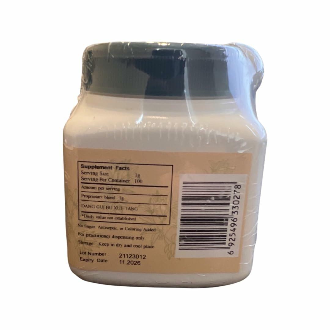 Dang GUI Bu Xue Tang - Dong Quai Astragalus Combination, 100gm,(E-Fong) - Supplement Facts panel