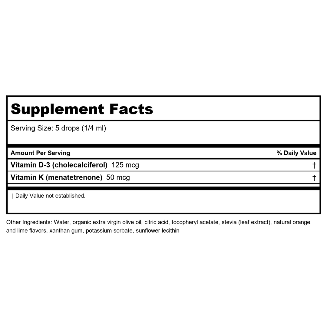 KAL Vitamin D-3 1000 IU | Natural Lemon Flavor ActivMelt Micro Tablets | Healthy Immune Function &amp; Bone Support | 100ct - Supplement Facts panel