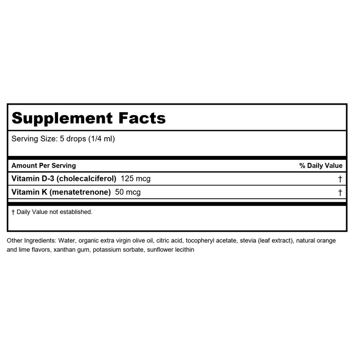 KAL Vitamin D-3 1000 IU | Natural Lemon Flavor ActivMelt Micro Tablets | Healthy Immune Function &amp; Bone Support | 100ct - Supplement Facts panel