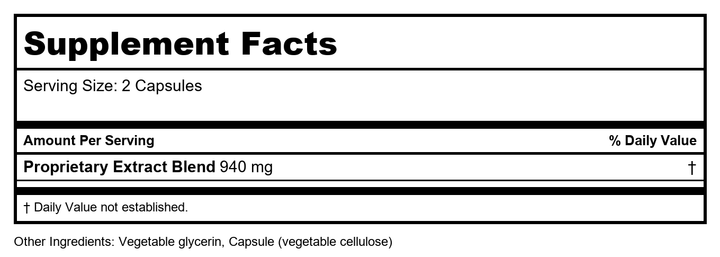 Gaia Sleep Maintenance (SleepThru) 30 Caps - Supplement Facts panel