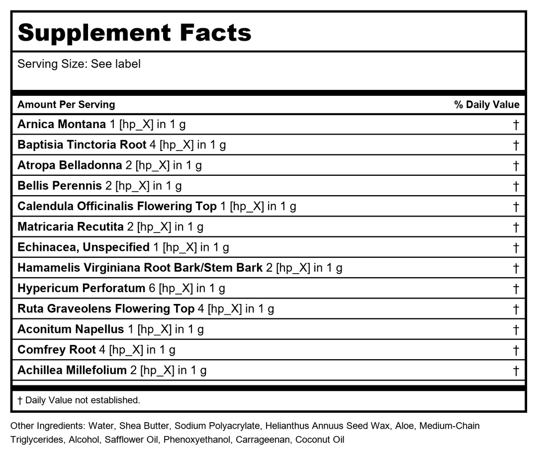 T-Relief Pain Relief Ointment, [114g] 4 oz (Pack of 2)2 - Supplement Facts panel