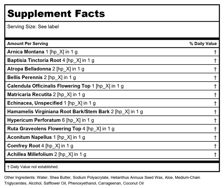 T-Relief Pain Relief Ointment, [114g] 4 oz (Pack of 2)2 - Supplement Facts panel