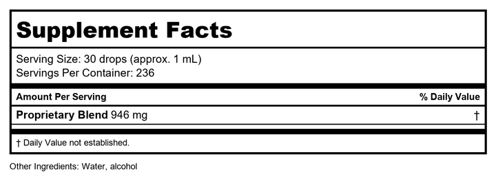 Restore Integrity 60t - Supplement Facts panel