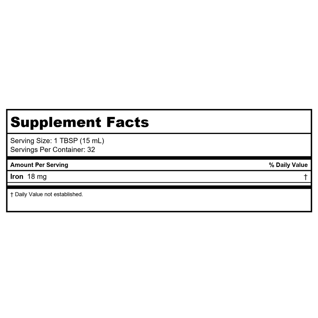 WELLESSE Liquid Mineral Supplement, 16 Ounce - Supplement Facts panel