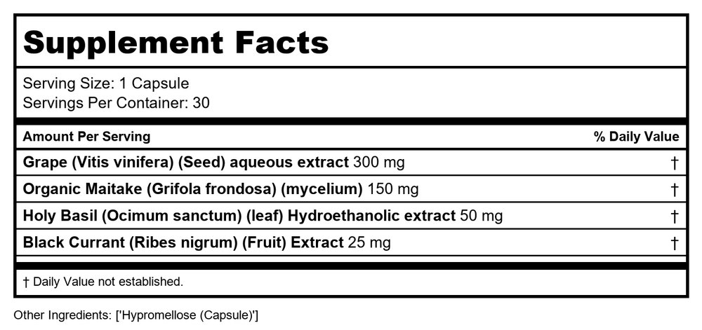 New Chapter Blood Pressure Take Care - 30 - VegCap (3 Pack) [Health and Beauty] - Supplement Facts panel