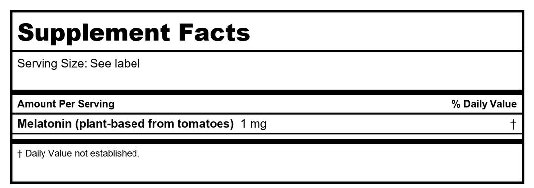New Chapter Magnesium + Plant-Based Melatonin Supplement, with 2.5X Better Absorption Magnesium Glycinate &amp; Non-GMO Melatonin 1 mg from Tomato – Sleep Aid &amp; Muscle Relaxation* - 60 Tablets - Supplement Facts panel
