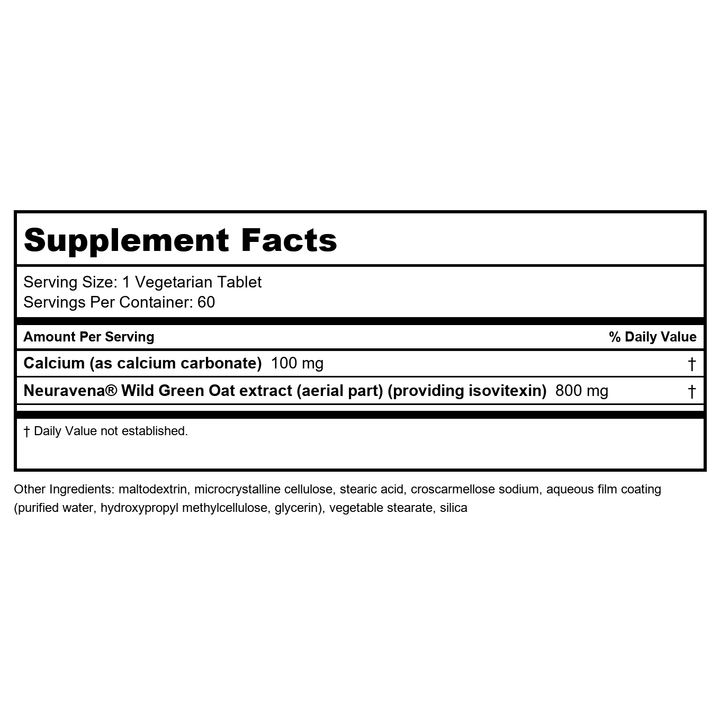 Life Extension Dopa-Mind™, Dopamine Support Supplement, Supports Cognitive Performance, Healthy Dopamine Production, Gluten-Free, Non-GMO, Vegetarian, 60 Tablets - Supplement Facts panel