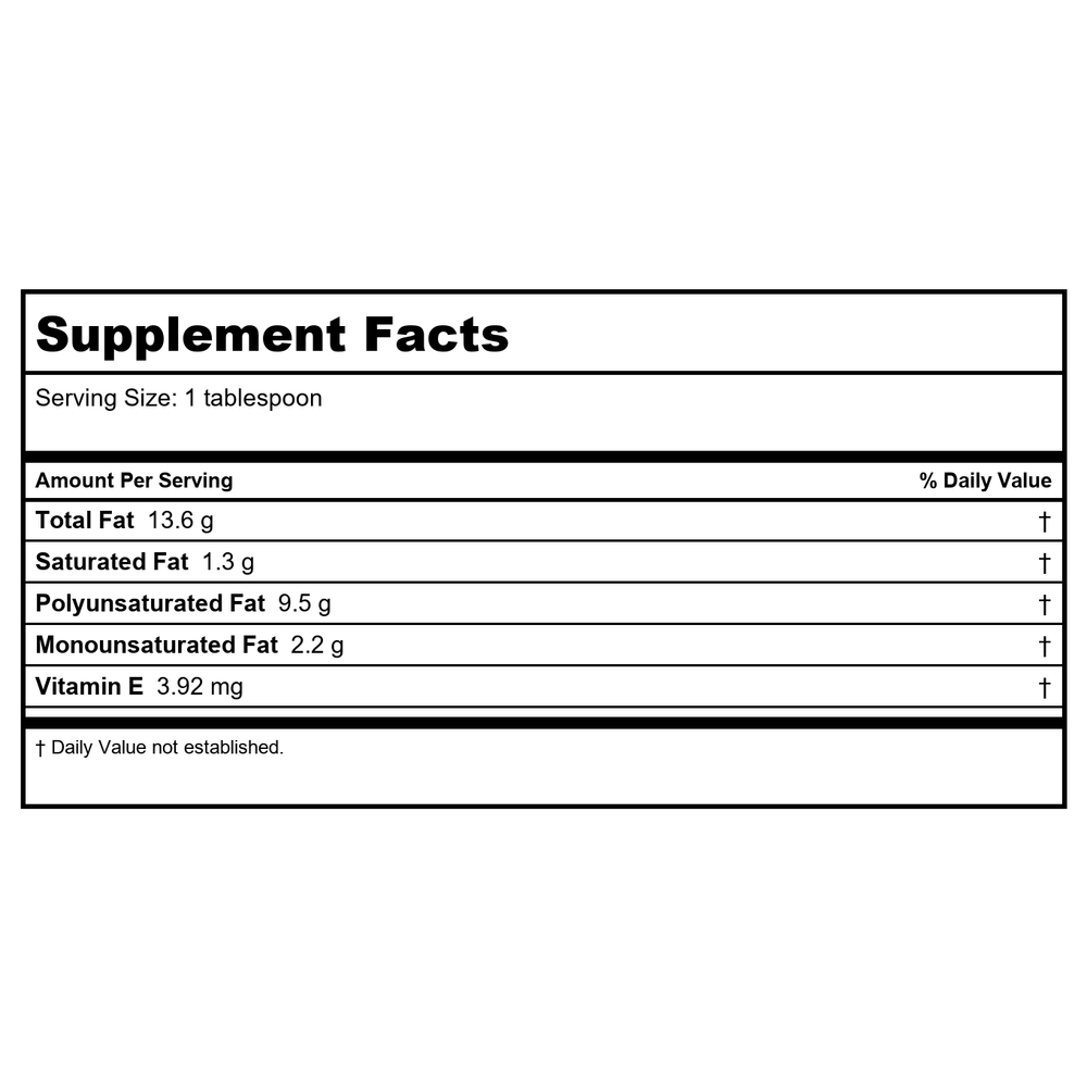 Grapeseed Oil,Pure - Supplement Facts panel