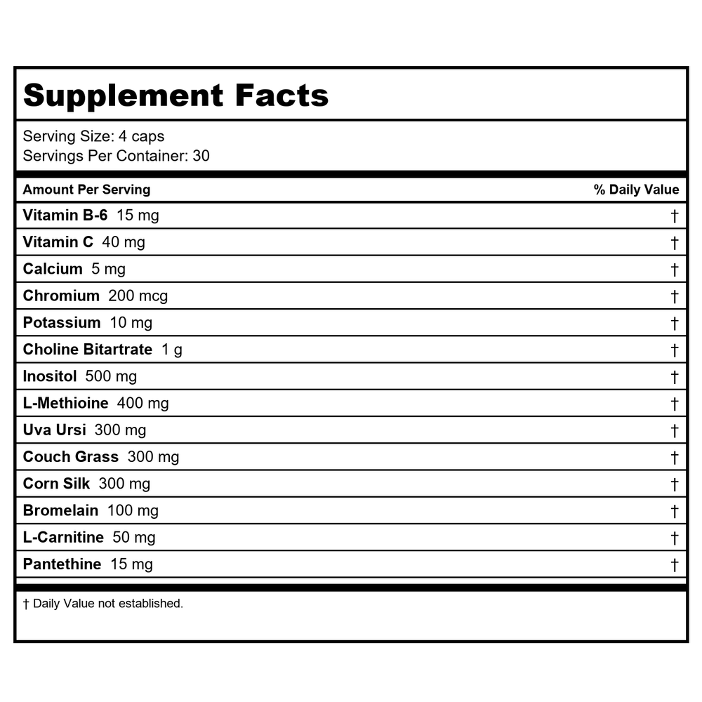 Action Labs, Super Horny Goat Weed, 60 Count - Supplement Facts panel